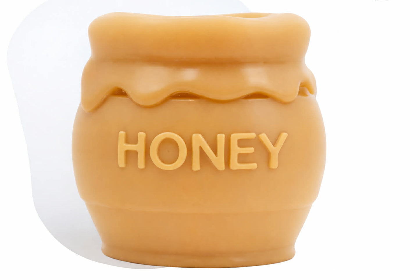 Handcrafted honey pot shaped scented wax melt by Decree Candle Co.