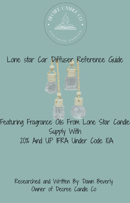 Lone Star 10A Car Diffuser Reference Guide