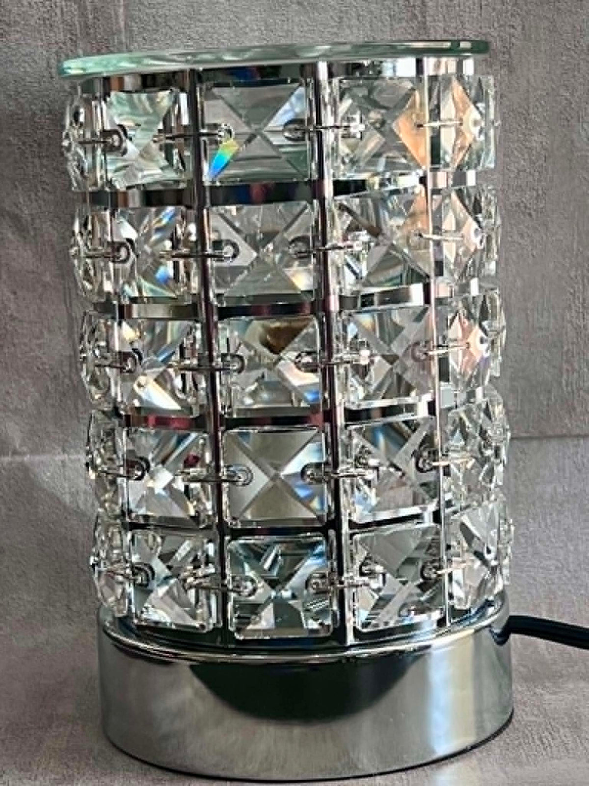 Crystal Touch electric wax warmer with crystal design