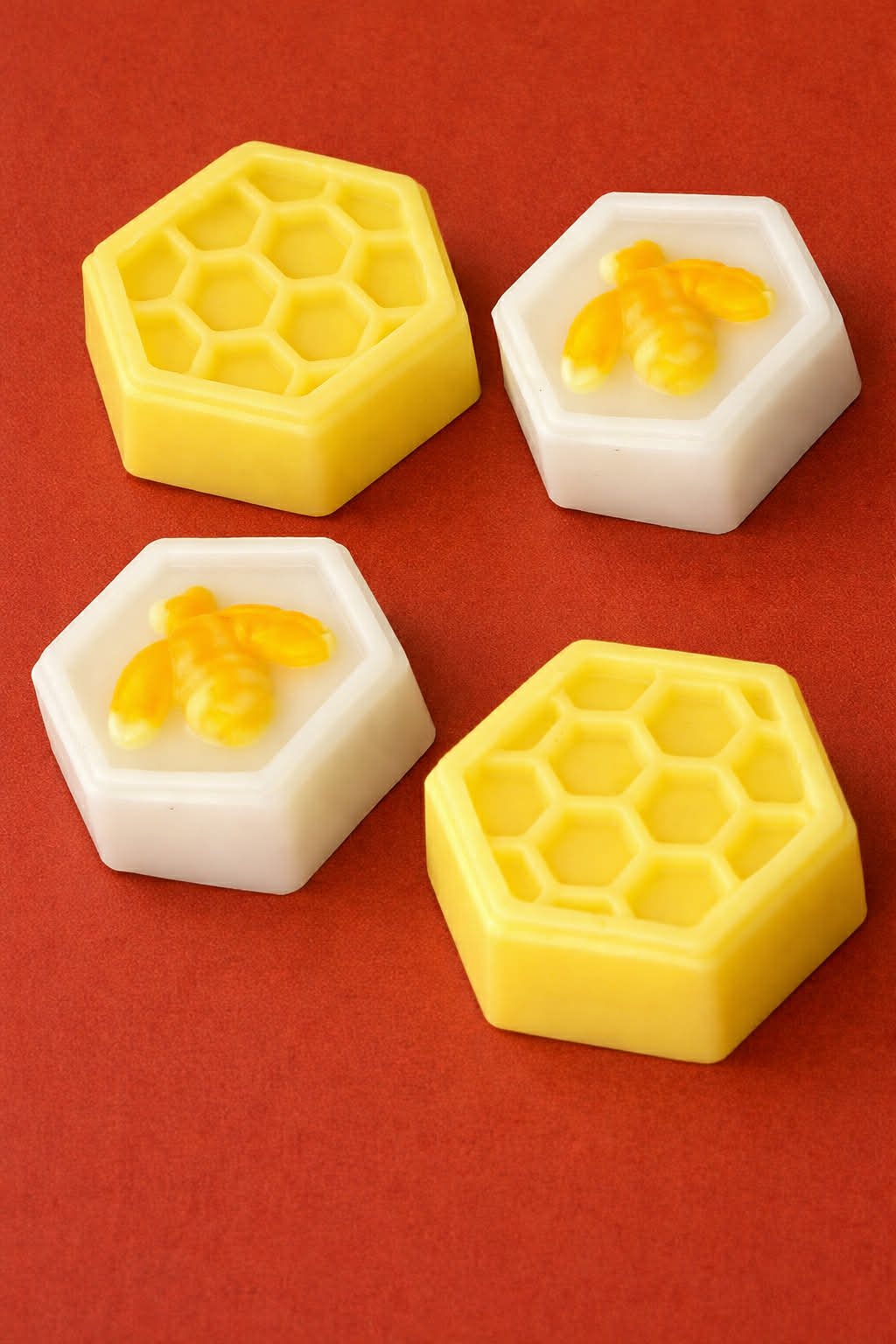 Handcrafted honeycomb shaped scented wax melt by Decree Candle Co.